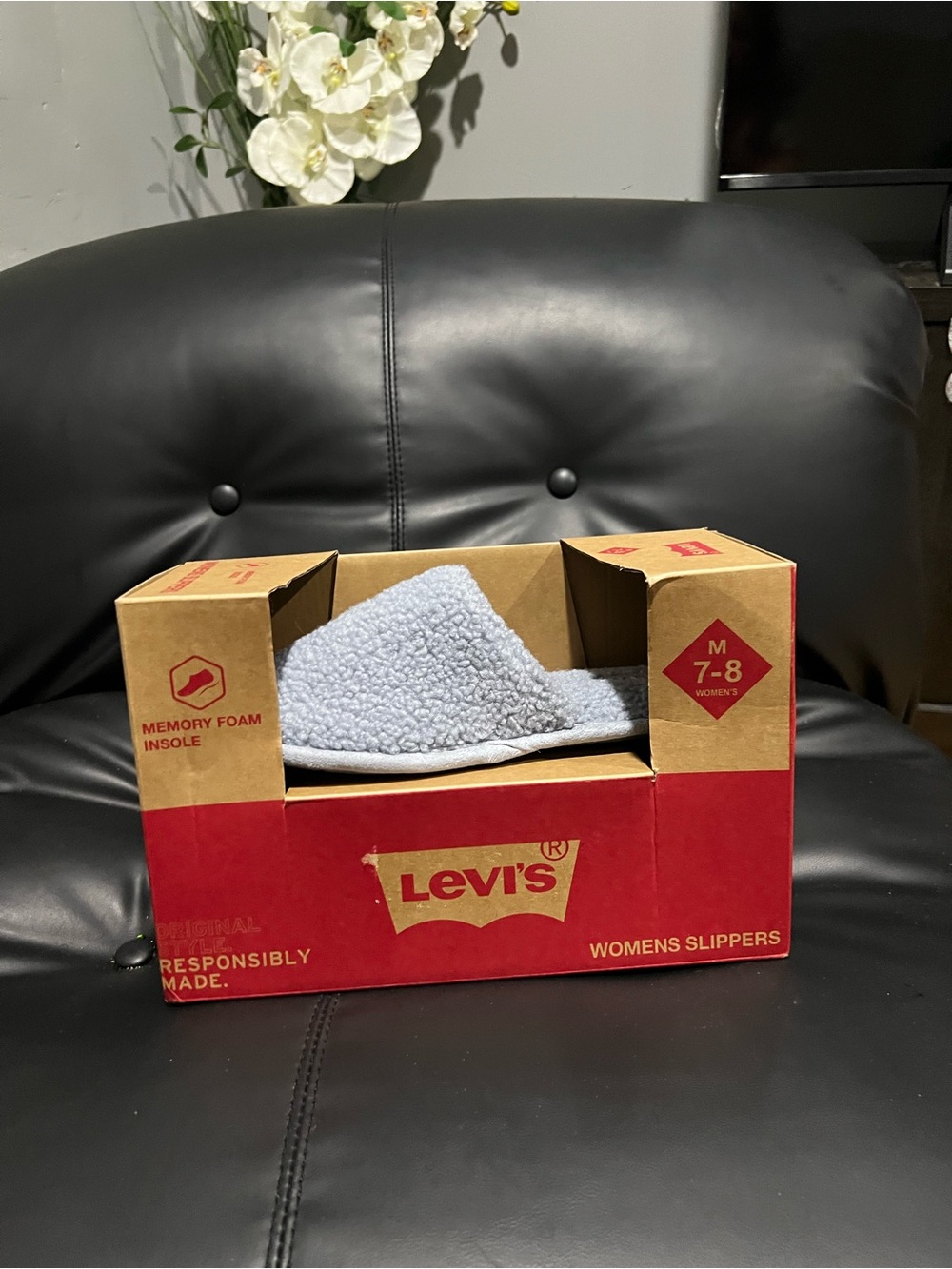 Levi's Women's Sherpa Slide Slippers multiple colors
